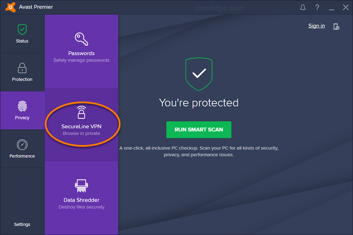 avast secureline vpn activation code android