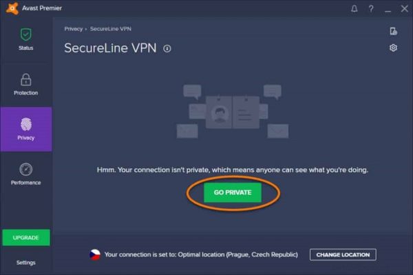 avast secureline vpn remove